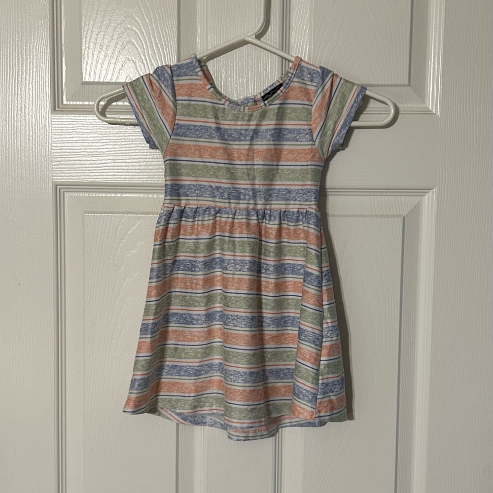 Striped Multicolor Kids Dress